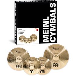 Foto van Meinl byzance brilliant complete cymbal set bekkenset 14-18-20