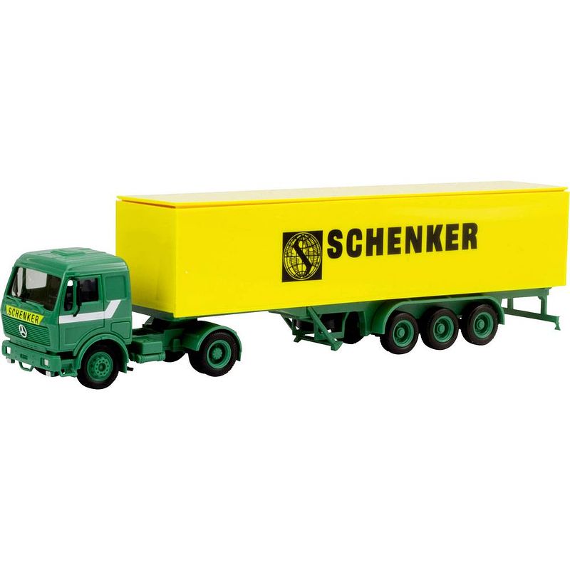 Foto van Herpa 310949 h0 vrachtwagen mercedes benz s trekker-opleggercombinatie schenker