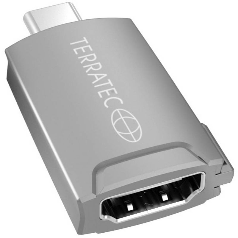 Foto van Terratec 306704 usb-c adapter [1x t-stekker - 1x usb-c stekker] grijs