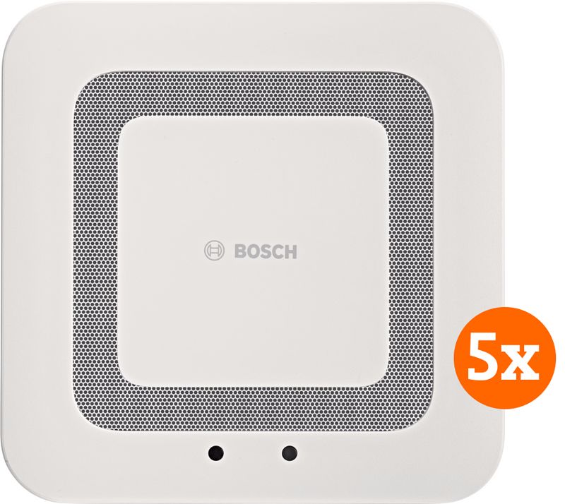 Foto van Bosch smart home twinguard 5-pack (2 jaar)