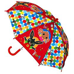 Foto van Bing kinderparaplu 38 cm pvc/fiberglass rood/wit