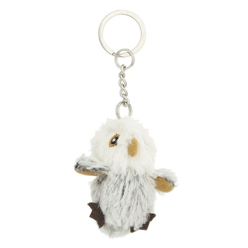 Foto van Pluche sleutelhanger uiltje knuffel 6 cm - knuffel sleutelhangers