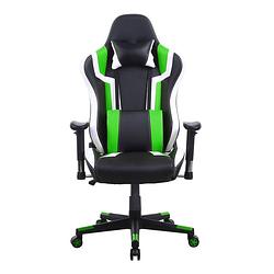 Foto van Gamestoel tornado bureaustoel - ergonomisch verstelbaar - racing gaming stoel - zwart groen