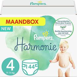 Foto van Pampers - harmonie pure - maat 4 - maandbox - 144 luiers