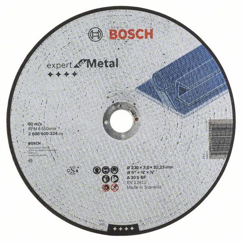 Foto van Bosch accessories a30 s bf 2608600324 doorslijpschijf recht 230 mm 22.23 mm 1 stuk(s)