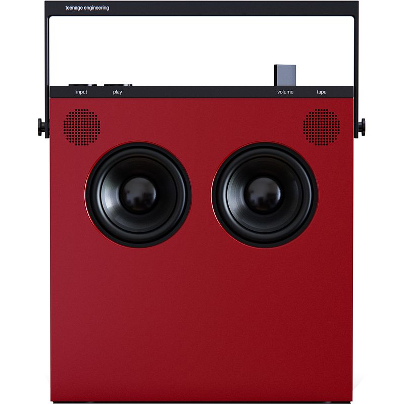 Foto van Teenage engineering ob-4 magic radio gloss red radio / bluetooth-speaker