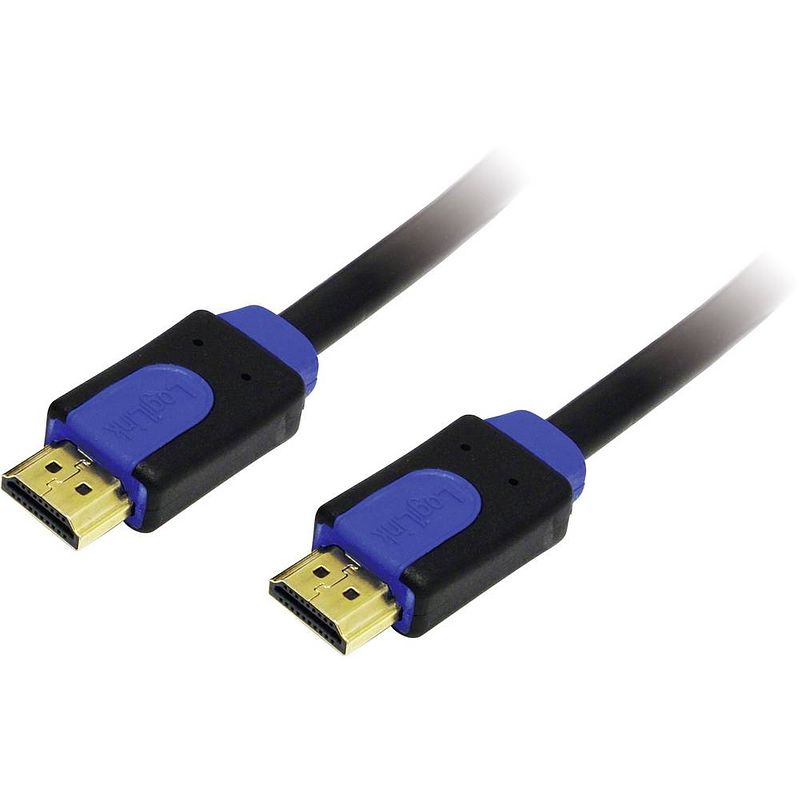 Foto van Logilink hdmi aansluitkabel hdmi-a stekker, hdmi-a stekker 10.00 m zwart chb1110 hdmi-kabel