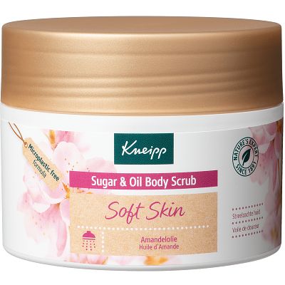 Foto van Kneipp soft skin sugar & oil body scrub amandelolie