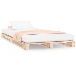 Foto van The living store palletbed massief grenenhout 100x200 cm - bed