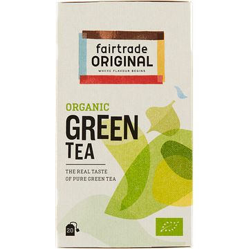 Foto van Fairtrade original organic green tea 20 x 2g bij jumbo