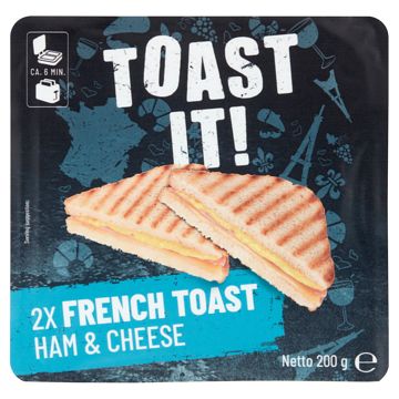 Foto van Toast it! french toast ham & cheese 2 stuks 200g bij jumbo