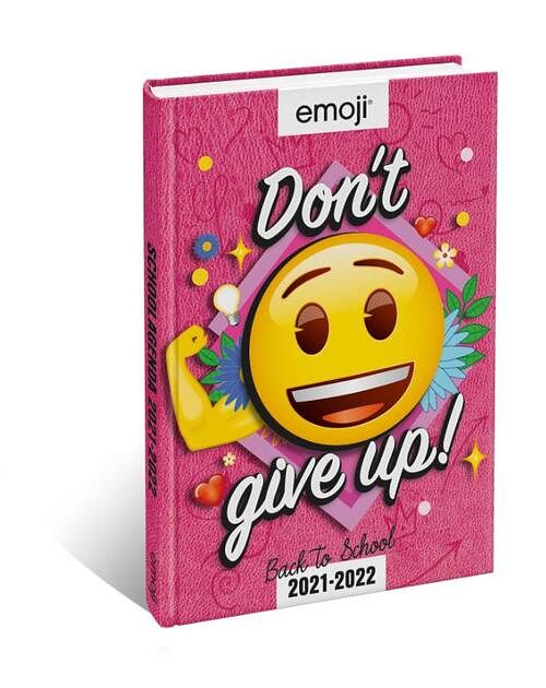 Foto van Emoji- don'st give up! - schoolagenda - bts 21-22 - overig (8712048325015)