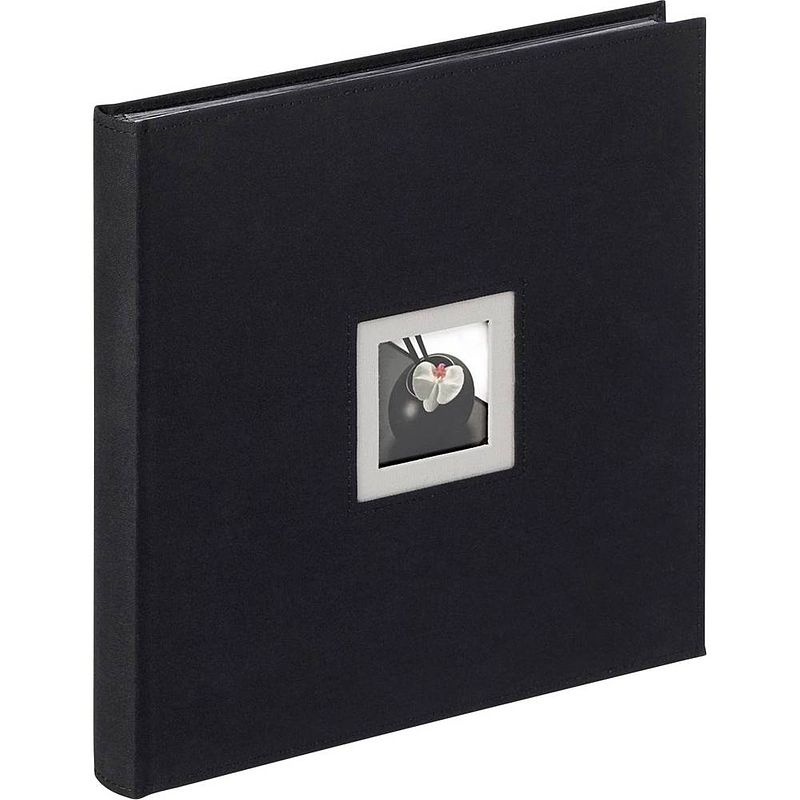 Foto van Walther+ design fa-217-b fotoalbum (b x h) 30 cm x 30 cm zwart 50 bladzijden