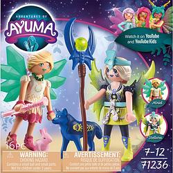 Foto van Playmobil adventures of ayuma - crystal en moon fairy met totemdieren 71236