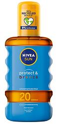 Foto van Nivea sun protect & bronze beschermende olie spf20