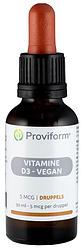 Foto van Proviform vitamine d3 - 5 mcg vegan druppels