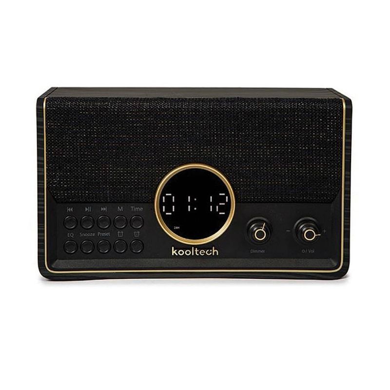 Foto van Kooltech house retro radio am fm bluetooth zwart