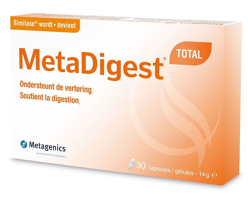Foto van Metagenics metadigest total capsules