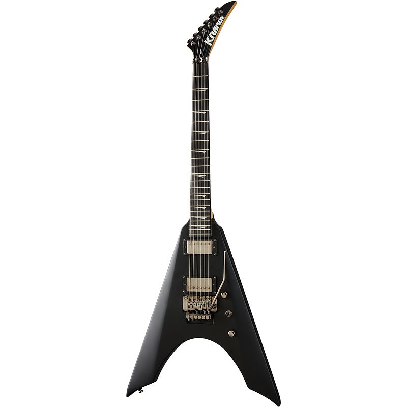 Foto van Kramer guitars modern collection nite-v satin black elektrische gitaar