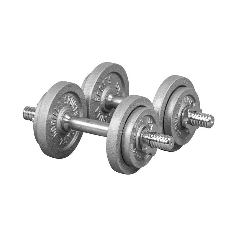 Foto van Gorilla sports dumbellset - halterset - gietijzer - 20 kg