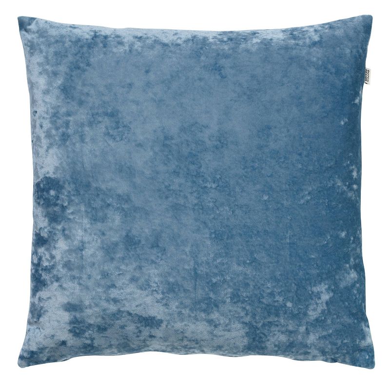 Foto van Dutch decor sky - sierkussen velvet provincial blue 45x45 cm - blauw - blauw