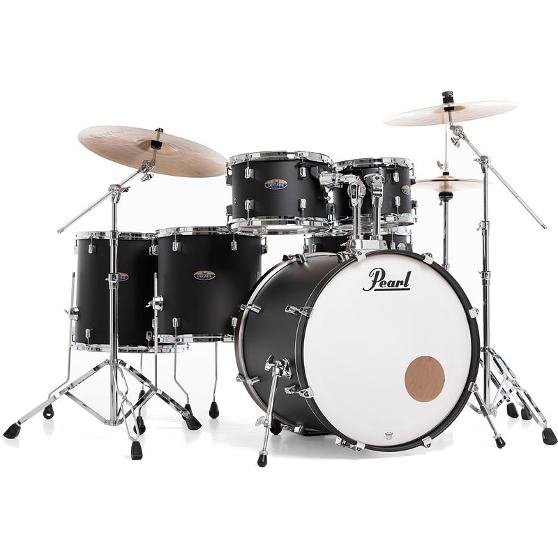 Foto van Pearl dmp926s/c227 decade maple satin slate black 6-delig drumstel