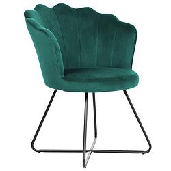 Foto van Beliani lovelock - fauteuil-groen-fluweel