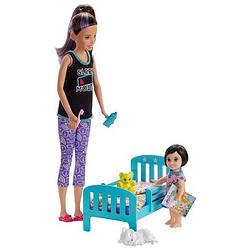 Foto van Mattel barbie speelset babysitter slaaptijd