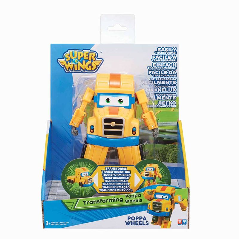 Foto van Super wings transforming speelfiguur poppa wheels