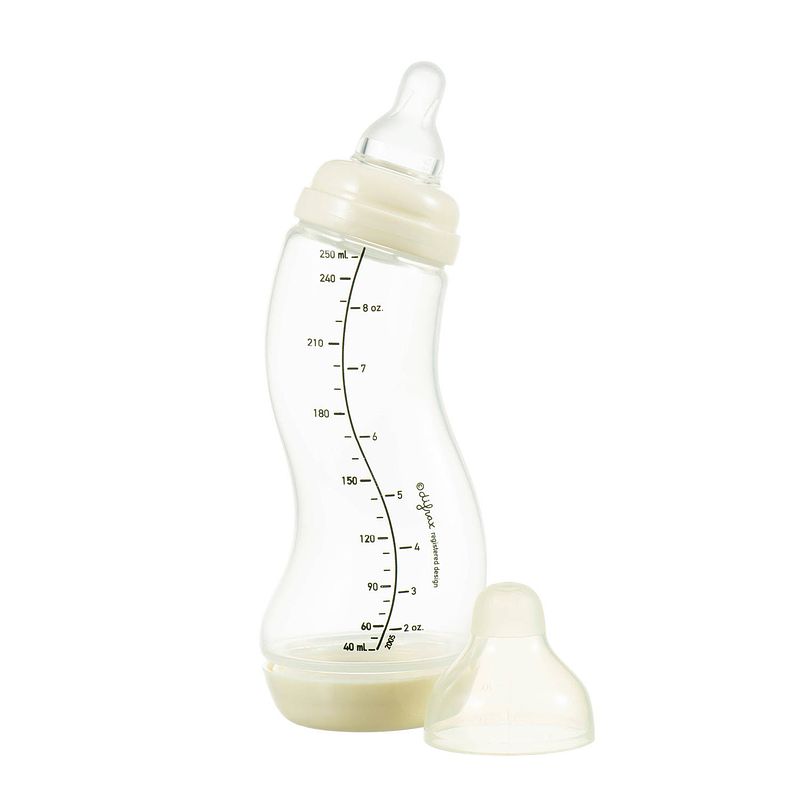 Foto van Difrax - s-fles natural - babyfles wit- 0+ maanden - 250ml