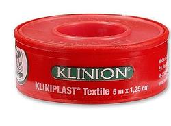 Foto van Klinion kliniplast textile 5mx1,25cm