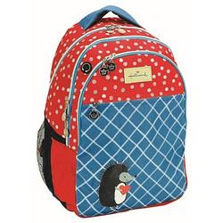 Foto van Hallmark schoolrugzak egel junior 30 liter polyester rood/blauw