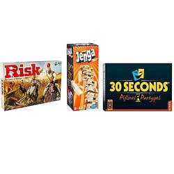 Foto van Spellenbundel - 3 stuks - risk & 30 seconds & jenga