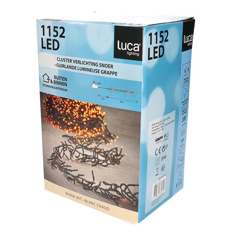 Foto van Tom kerstverlichting led 800 cm pvc zwart