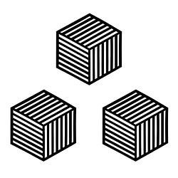 Foto van Krumble siliconen pannenonderzetter hexagon lang - zwart - set van 3