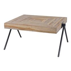 Foto van Hoyz - salontafel teca - balance - 80x80x43 - hout