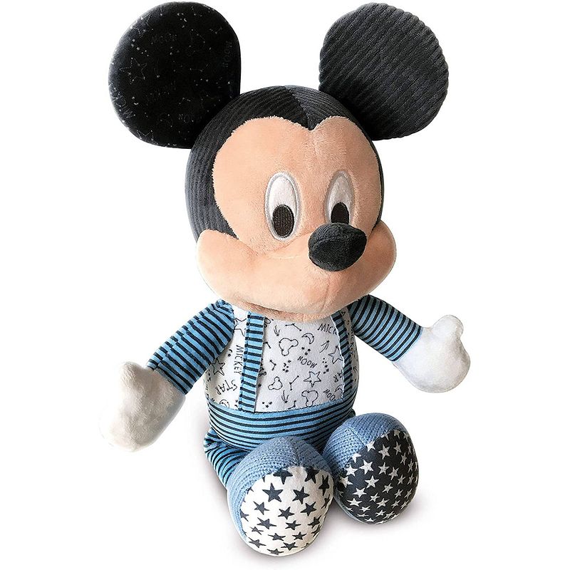 Foto van Clementoni knuffel baby mickey junior 32 cm pluche blauw