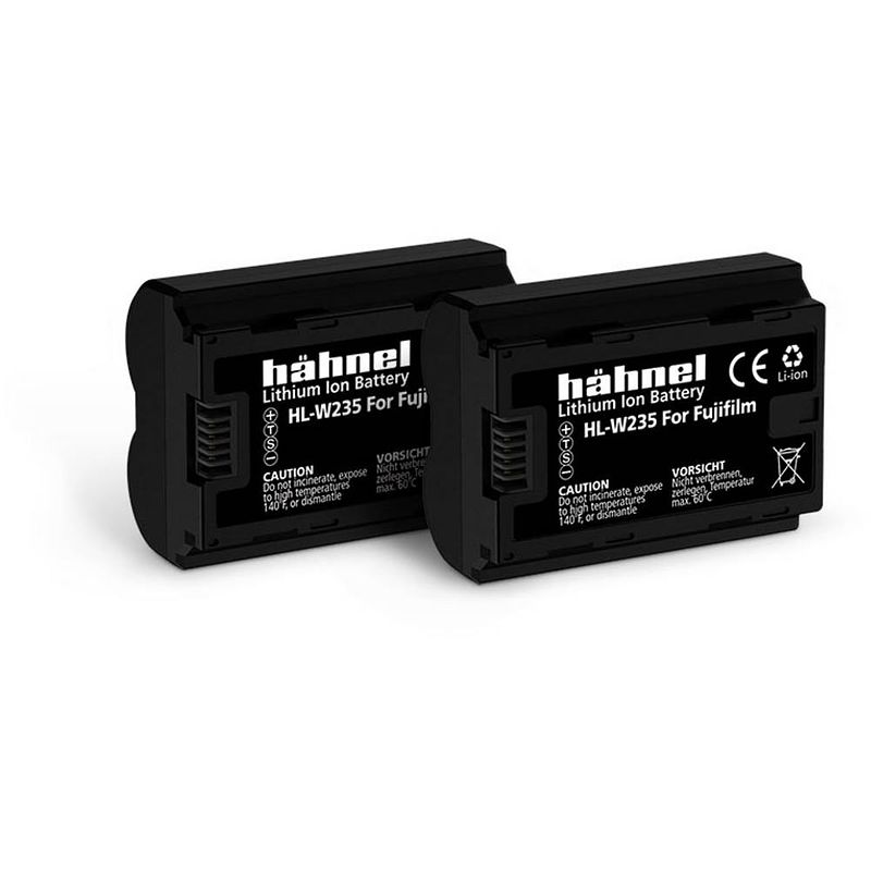 Foto van Hähnel fototechnik hl-w235, 2er camera-accu vervangt originele accu np-w235 7.2 v 2250 mah