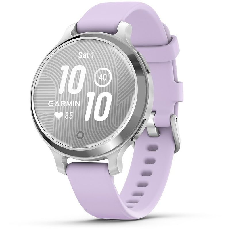 Foto van Garmin lily 2 silicone smartwatch zilver