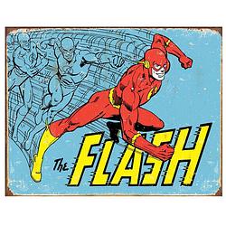 Foto van Metalen retro bord - the flash