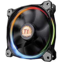 Foto van Thermaltake riing 12 led rgb pc-ventilator zwart (b x h x d) 120 x 120 x 25 mm incl. led-verlichting