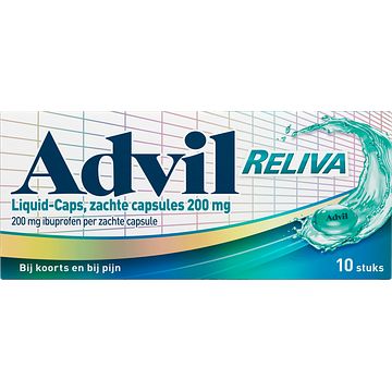 Foto van Advil reliva liquidcaps pijnstiller 200 mg, 10 stuks bij jumbo