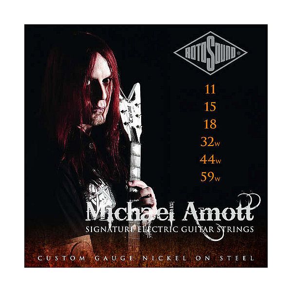 Foto van Rotosound mas11 michael amott elektrische gitaarsnaren 011 - 059