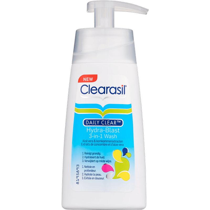 Foto van Clearasil complete 3in1 wascreme ice wash huidzuiverend