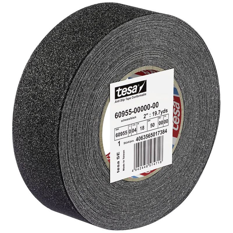 Foto van Tesa anti-rutsch 60955-00000-00 anti-sliptape tesa geel (l x b) 18 m x 50 mm 1 stuk(s)