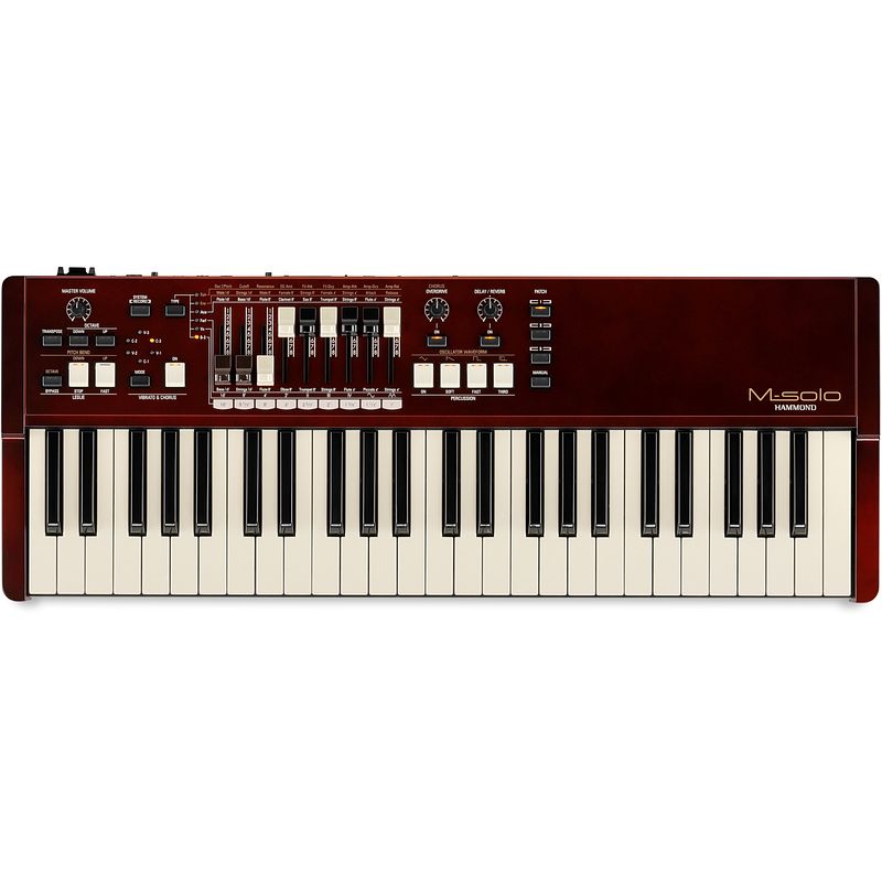 Foto van Hammond m-solo burgundy drawbar orgel/synth