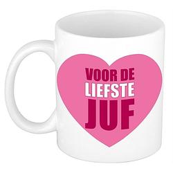 Foto van Juffrouw cadeau mok / beker - voor de liefste juf - 300 ml