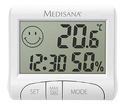 Foto van Medisana hg 100 thermo-hygrometer klimaat accessoire wit