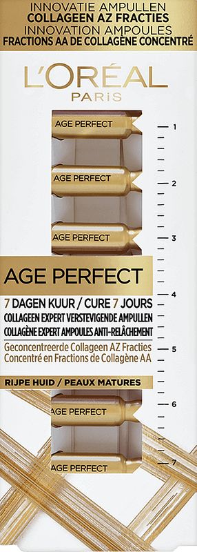 Foto van L'soréal paris age perfect verstevigende collageen ampullen 7 daagse kuur