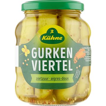 Foto van Kuhne gurken viertel 185g bij jumbo